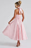 Effie | Plunge Halter Midi Dress