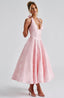 Effie | Plunge Halter Midi Dress