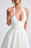 Effie | Plunge Halter Midi Dress