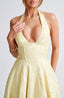 Effie | Plunge Halter Midi Dress