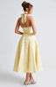 Effie | Plunge Halter Midi Dress