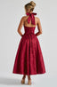 Effie | Plunge Halter Midi Dress