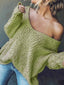 "Vivi" Slouchy Off-Shoulder Knit Sweater
