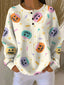 Liv | Soft Sweater with Christmas Tree Motif