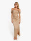 “Xena” Satin Draped Gown