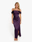 “Xena” Satin Draped Gown