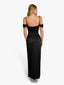 “Xena” Satin Draped Gown