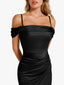 “Xena” Satin Draped Gown
