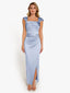 “Xena” Satin Draped Gown