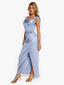 “Xena” Satin Draped Gown