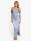 “Xena” Satin Draped Gown