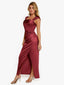 “Xena” Satin Draped Gown